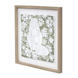 Kép nő virágok 42x3x42 cm 2 féle