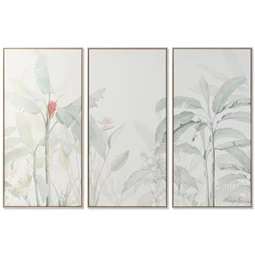 Kép szett keretes, pálmafa keretes, 180x4x120 cm S/3