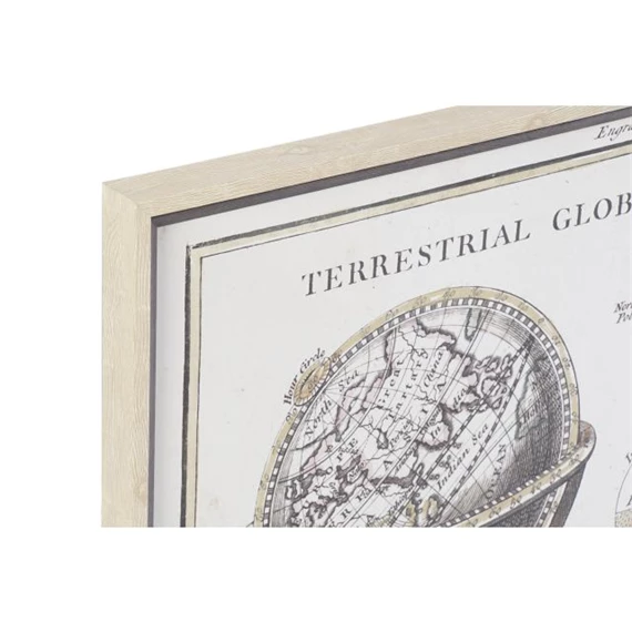 Kép világtérkép, keretes 95x3x65 cm