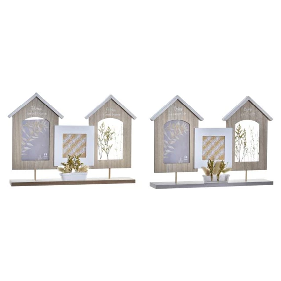 Képkeret többfotós, virágos 42x7x29 cm 2 féle