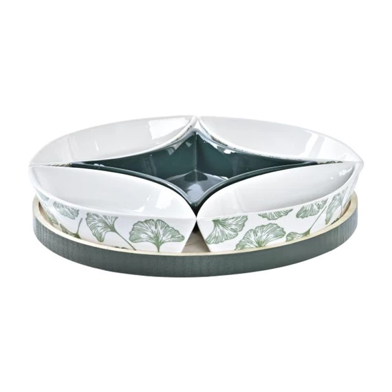 Kínáló szett előételhez 22x22x1 cm S/6