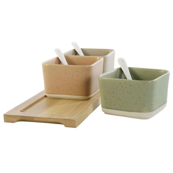 Kínáló szett előételhez 29x11,5x1,5 cm S/7