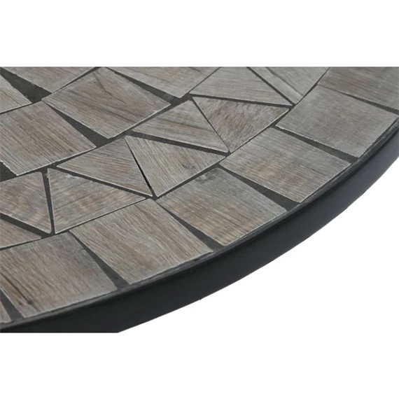 Kisasztal kovácsoltvas, mozaik mintával 80x80x76 cm