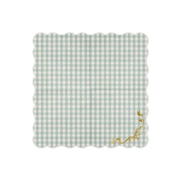 Kockás szalvéták masnival 33x33 cm S/12