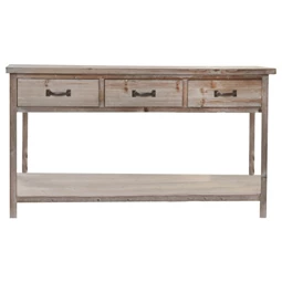 Konzol asztal fiókos 160x40x80 cm