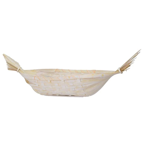 Kosár bélelt, csónak alakú 63x10 cm