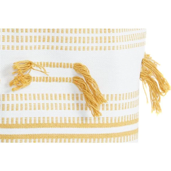 Kosár szett bojtos 43x43x45 cm S/3