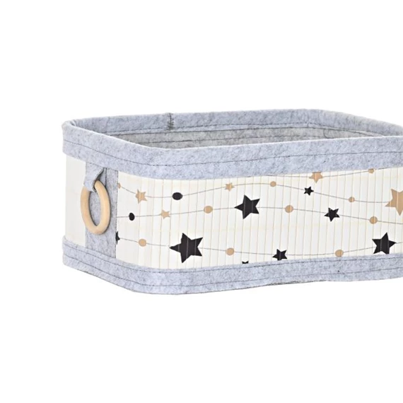 Kosár szett csillagos 36x36x50 cm S/4