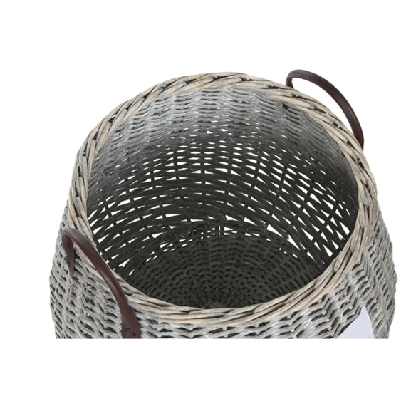 Kosár szett füllel, fonott 45x45x40 cm S/2