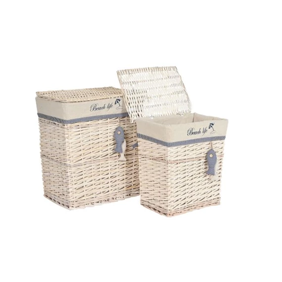 Kosár szett halas 47x35x56 cm S/5