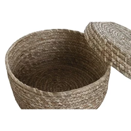 Kosár szett kötéllel 34x34x16 cm S/3