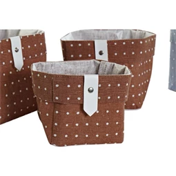 Kosár szett 14x14x14 cm 3 féle S/3