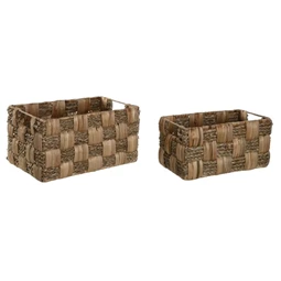 Kosár szett szögletes 38x23x20 cm S/2