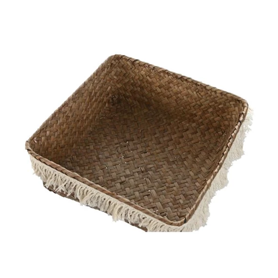 Kosár szett tetővel szögletes 26x26x10 cm S/4