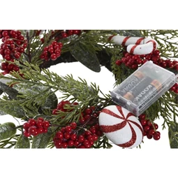 Koszorú LED-es 46x20x46 cm