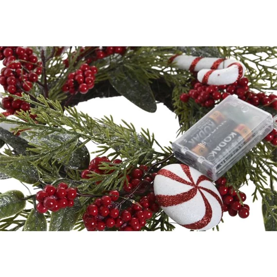 Koszorú LED-es 46x20x46 cm