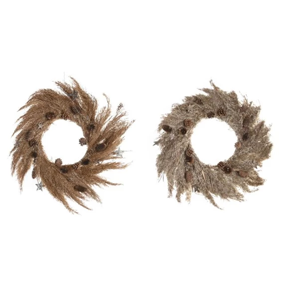 Koszorú szárazvirággal 60x5x60 cm 2 féle