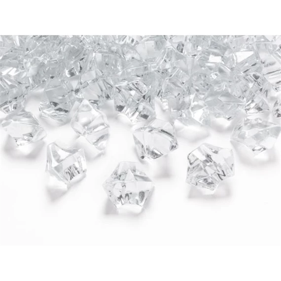 Kristály jég 25x21 mm színtelen S/50