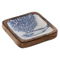 Kulcstartó tálca halakkal 11x11x2,5 cm