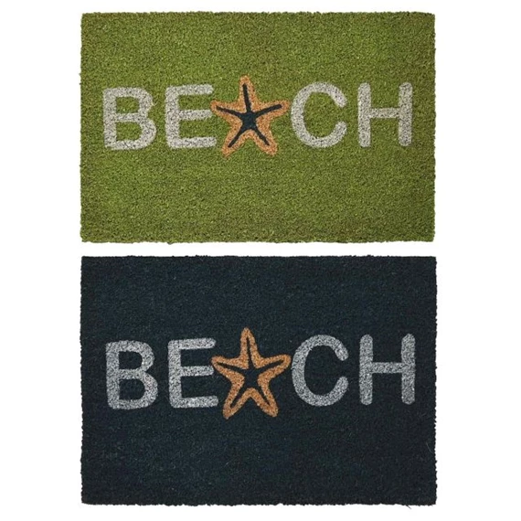 Lábtörlő "Beach" felirattal 60x40x1,5 cm 2 féle