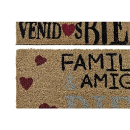 Lábtörlő "Bienvenidos" felirattal 60x40x1,5 cm 2 féle