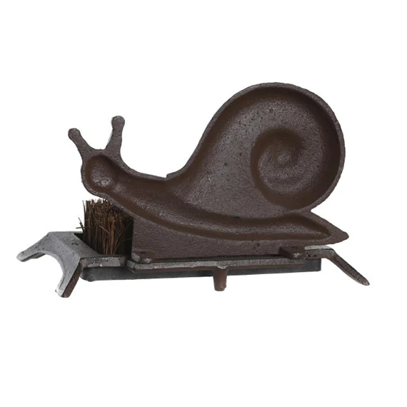 Lábtörlő csigával, öntöttvasból 25x15,5x15,8 cm