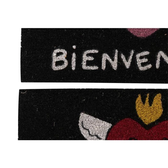 Lábtörlő szív mintás 60x40x1,5 cm 2 féle