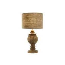 Lámpa asztali faragott 41x41x76 cm