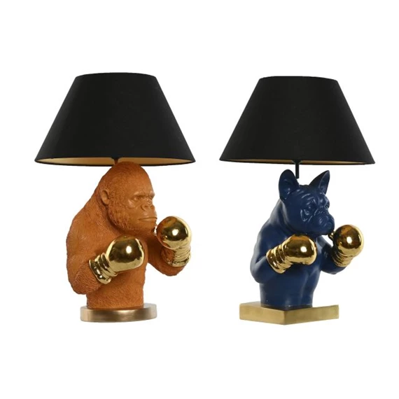 Lámpa asztali gorilla, bulldog 36x36x55 cm 2 féle