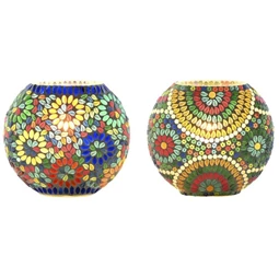 Lámpa asztali, mintás 21x10x19 cm 2 féle