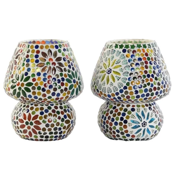 Lámpa asztali, mozaikos 13x13x17 cm 2 féle