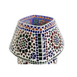 Lámpa asztali, mozaikos 19x19x22 cm 2 féle