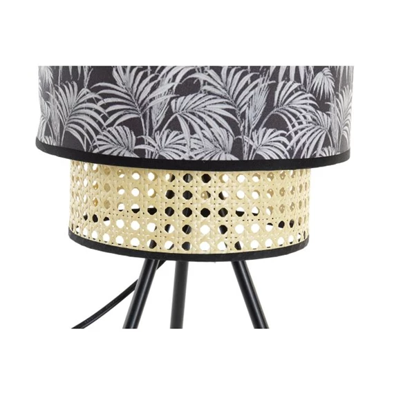 Lámpa asztali, Pálma mintás 24x24x54 cm