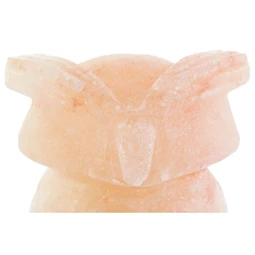 Lámpa asztali, sólámpa bagoly 14x14x18 cm