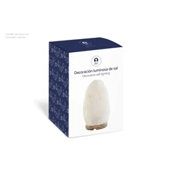 Lámpa asztali, sólámpa bagoly 14x14x18 cm