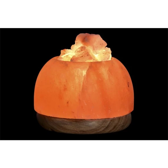 Lámpa asztali, sólámpa félgömb 16x16x18 cm