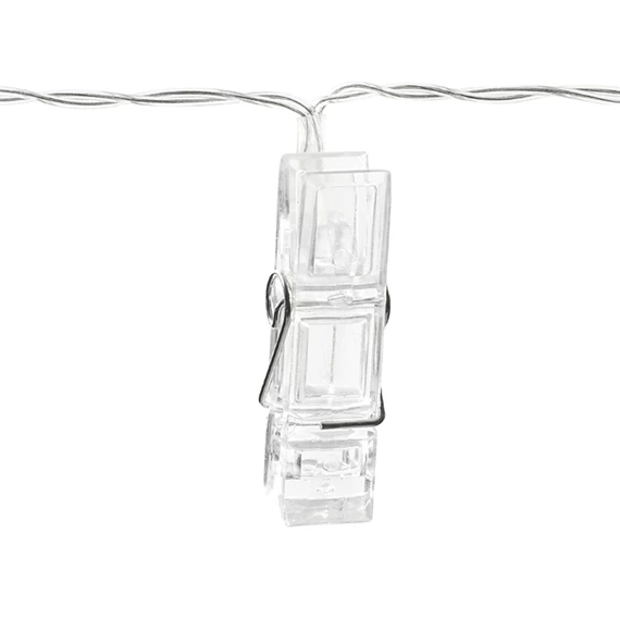 Led fotócsipesz fények átlátszó 1,4 m