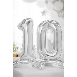 Lufi 0-ás szám álló fólia 70 cm ezüst