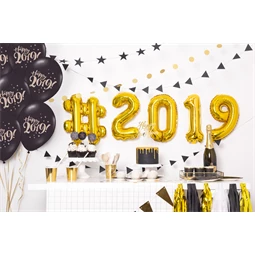 Lufi 0-ás szám fólia 35 cm arany