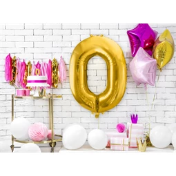 Lufi 0-ás szám fólia 86 cm arany