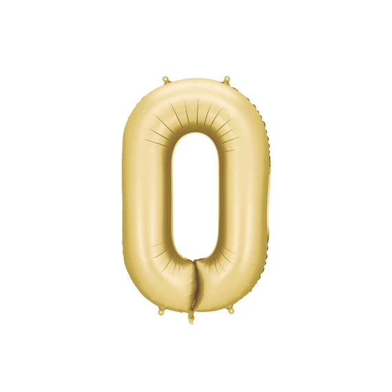 Lufi 0-ás szám fólia 86 cm arany