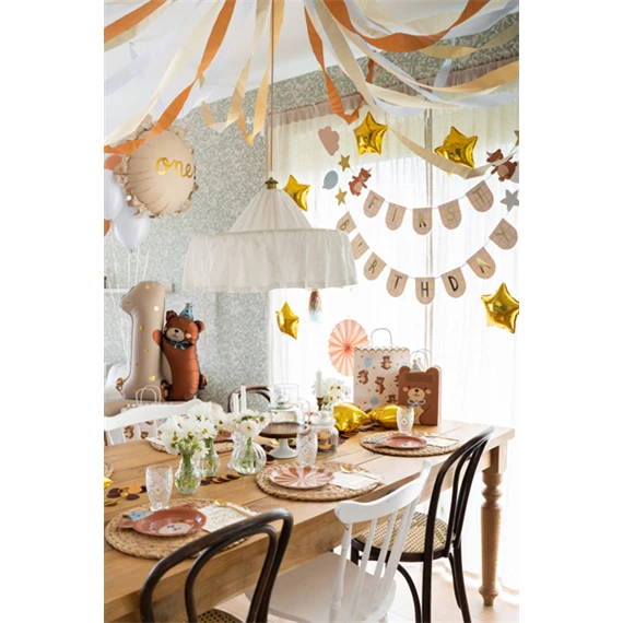 Lufi 1-es szám fólia macival 81x72 cm