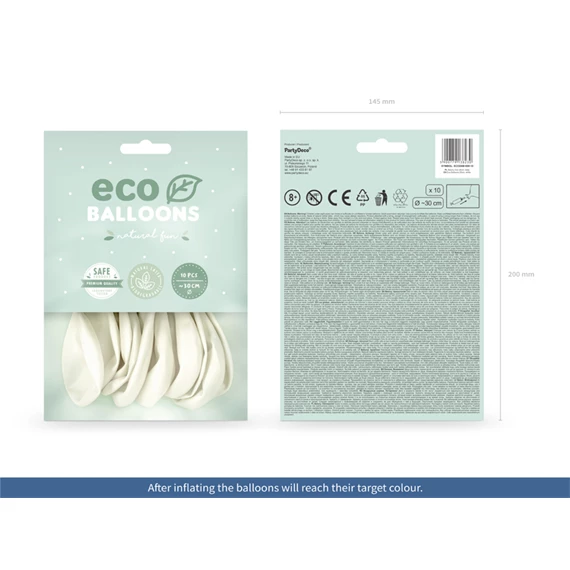 Lufi 26 cm fémes fehér S/10