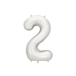 Lufi 2-es szám fólia 86 cm ezüst