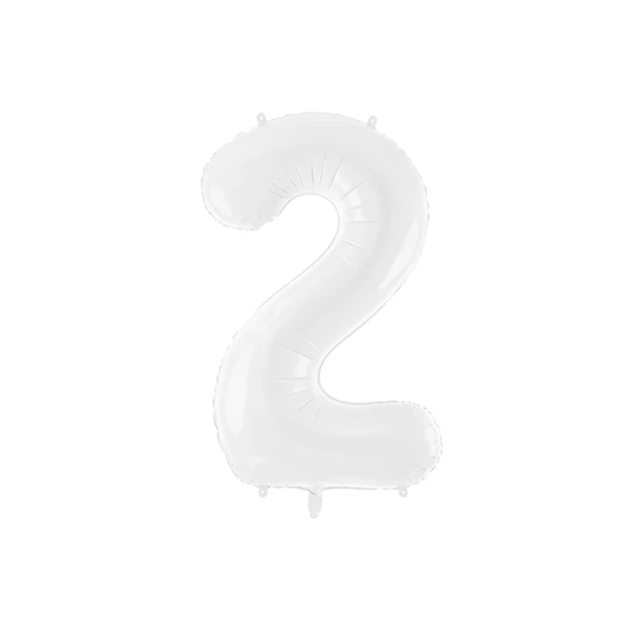 Lufi 2-es szám fólia 86 cm fehér