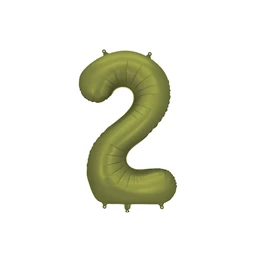 Lufi 2-es szám fólia 86 cm olíva