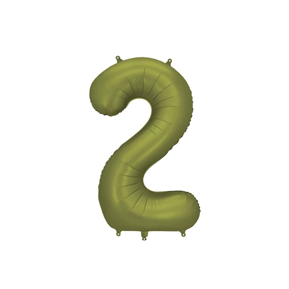 Lufi 2-es szám fólia 86 cm olíva