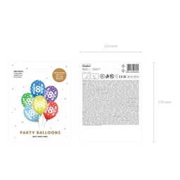 Lufi erős 30 cm 8. születésnap fémes mix S/6