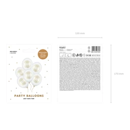 Lufi erős 30 cm IHS fémes tiszta fehér S/6