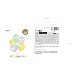 Lufi 30 cm boldog születésnapot, mix S/6